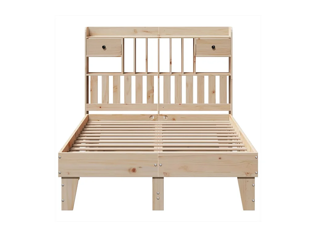 Cadre de lit sans matelas 135x190 cm bois de pin massif