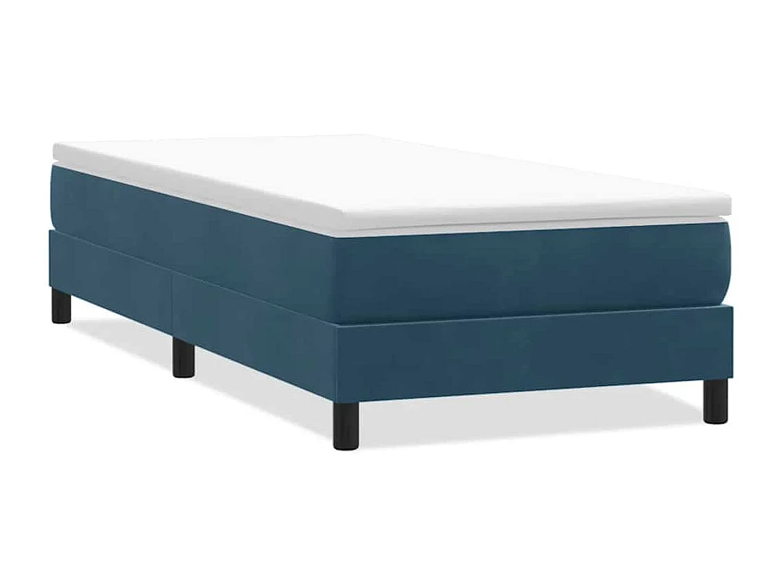 Sommier à lattes de lit sans matelas bleu foncé 80x220 cm