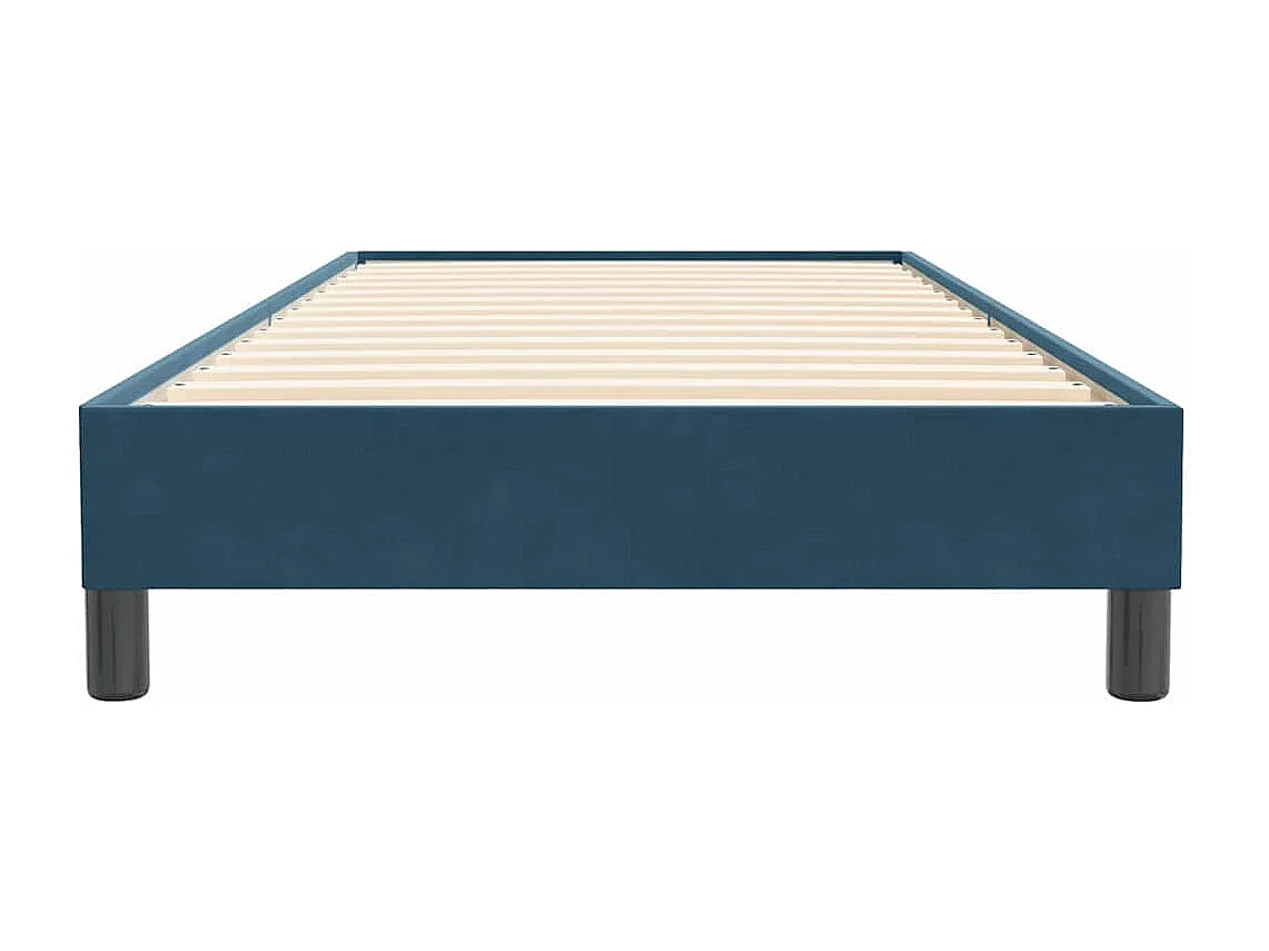 Sommier à lattes de lit sans matelas bleu foncé 80x220 cm