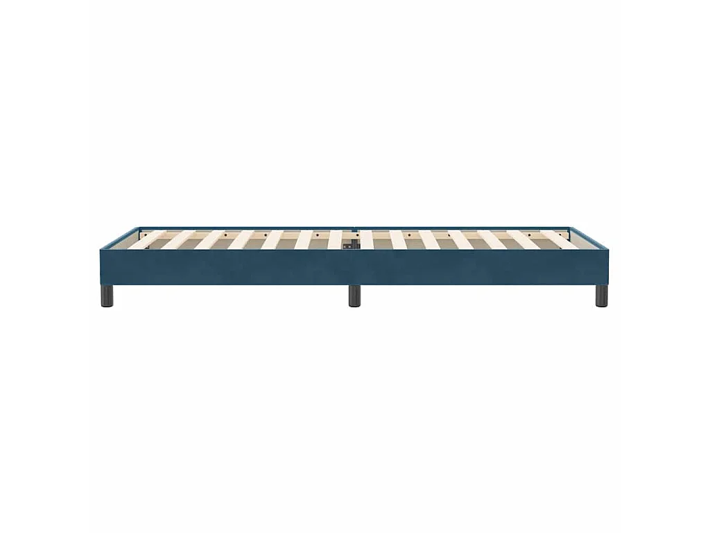 Boxspringbett ohne Matratze Dunkelblau 80x220 cm Samt