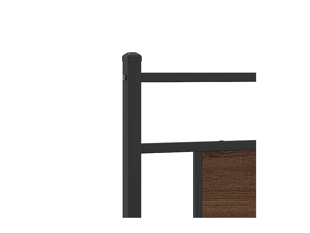 Bettgestell ohne Matratze Braun Eiche 75x190 cm Holzwerkstoff