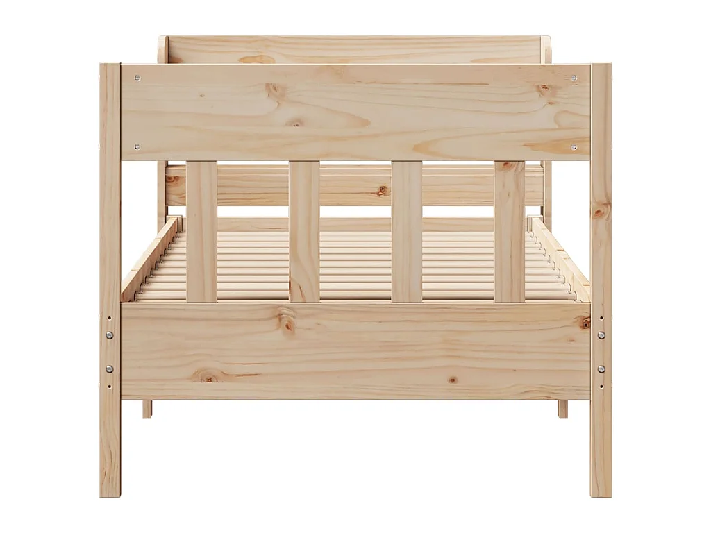 Bedframe zonder matras massief grenenhout 75x190 cm