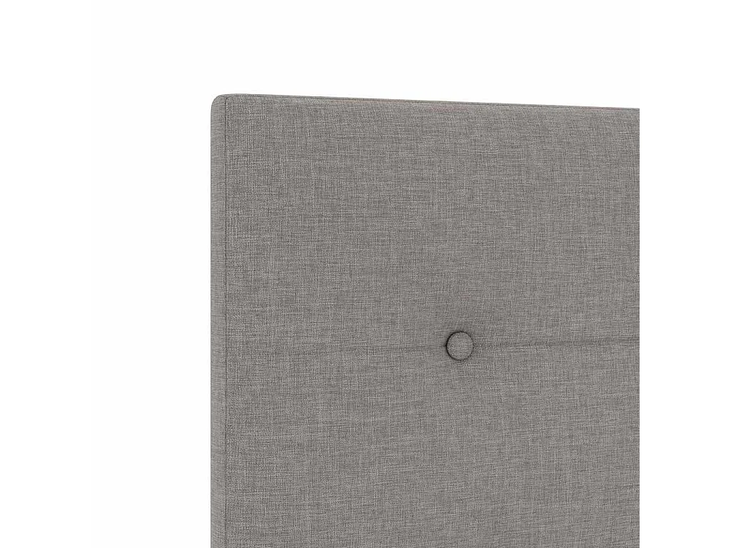 Cadre de lit avec tête de lit Taupe 80 x 200 cm tissu
