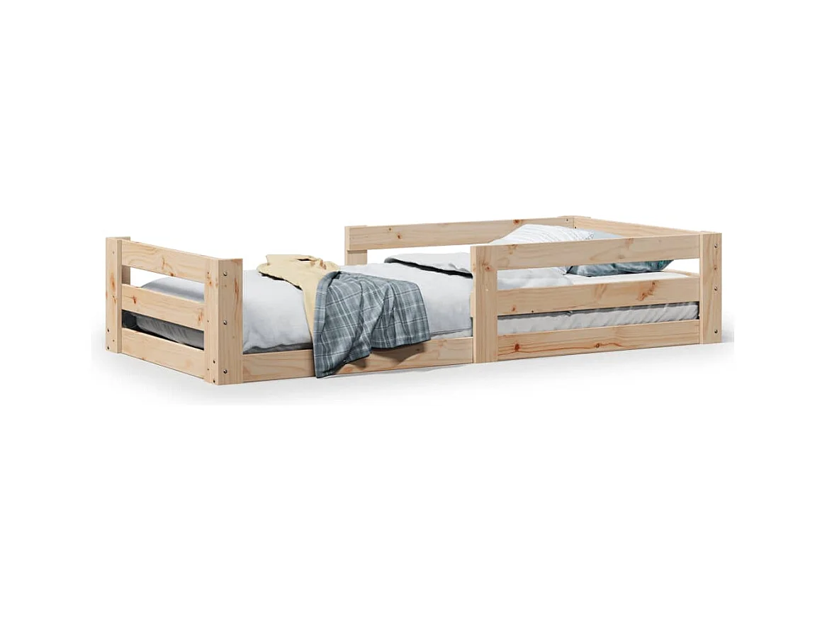 Bettgestell ohne matratze 80x160 cm massivholz kiefer