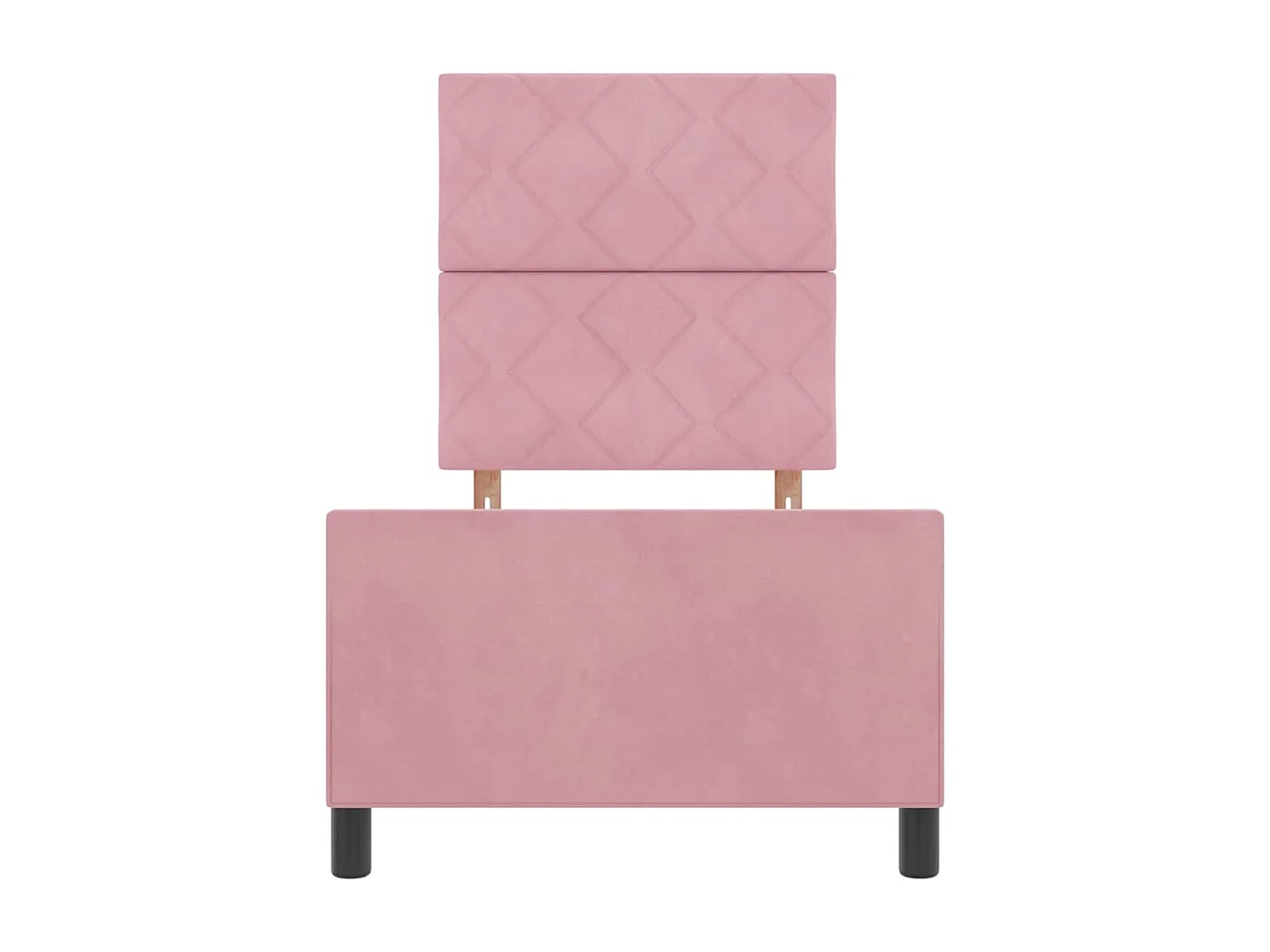 Boxspringbed met hoofdeinde Roze 80 x 200 cm Fluweel