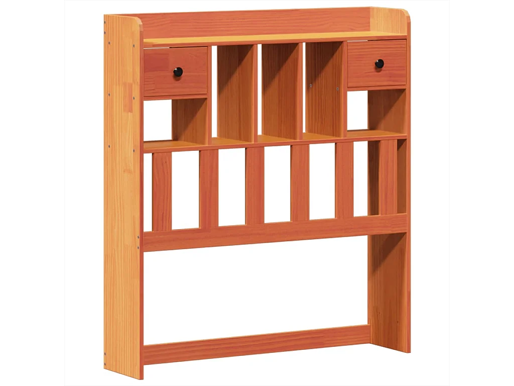Cadre de lit sans matelas cire marron 75x190 cm bois pin massif