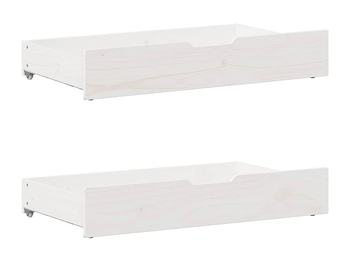 Cadre de lit sans matelas blanc 135x190 cm bois de pin massif