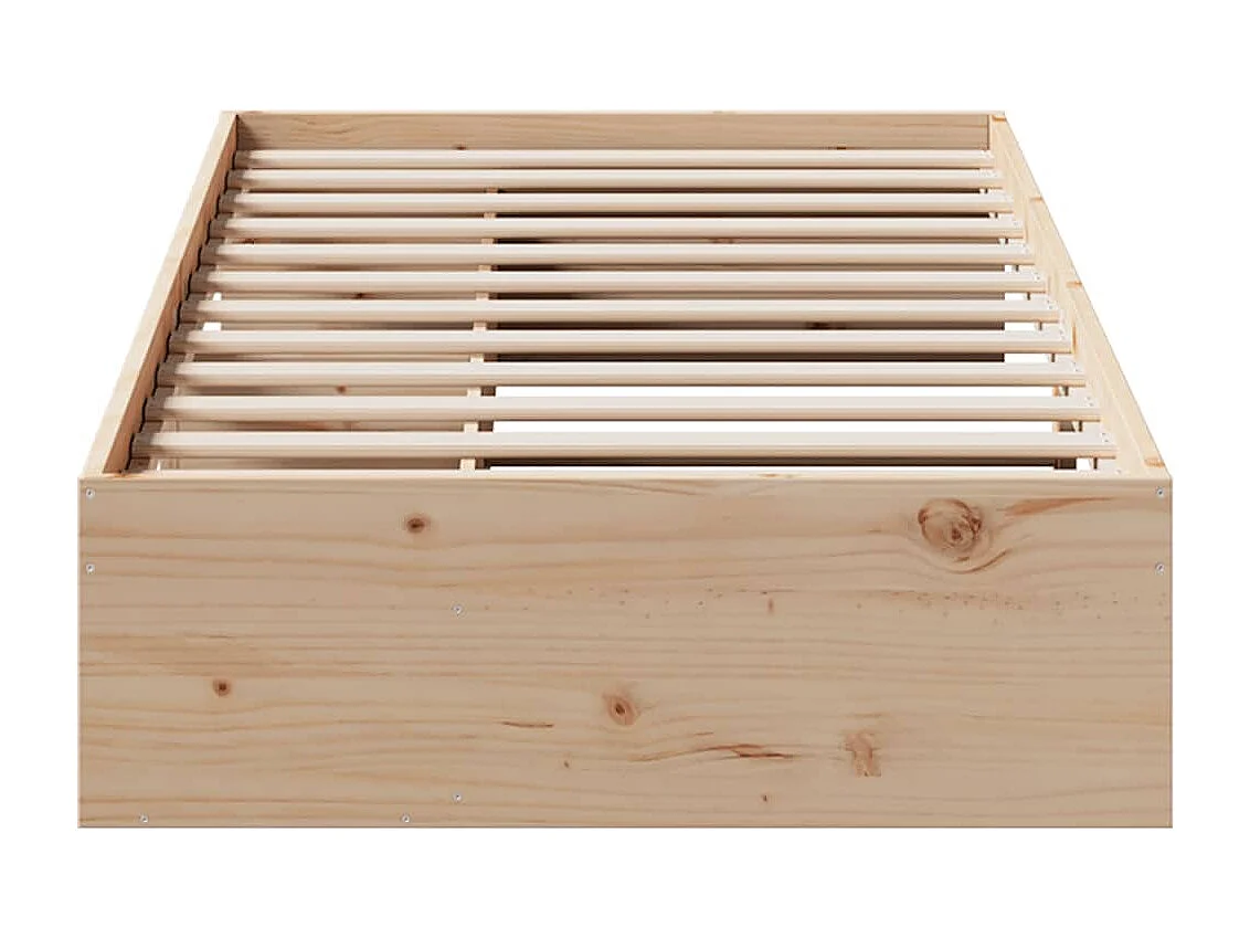 Lit de jour sans matelas 80x200 cm bois de pin massif