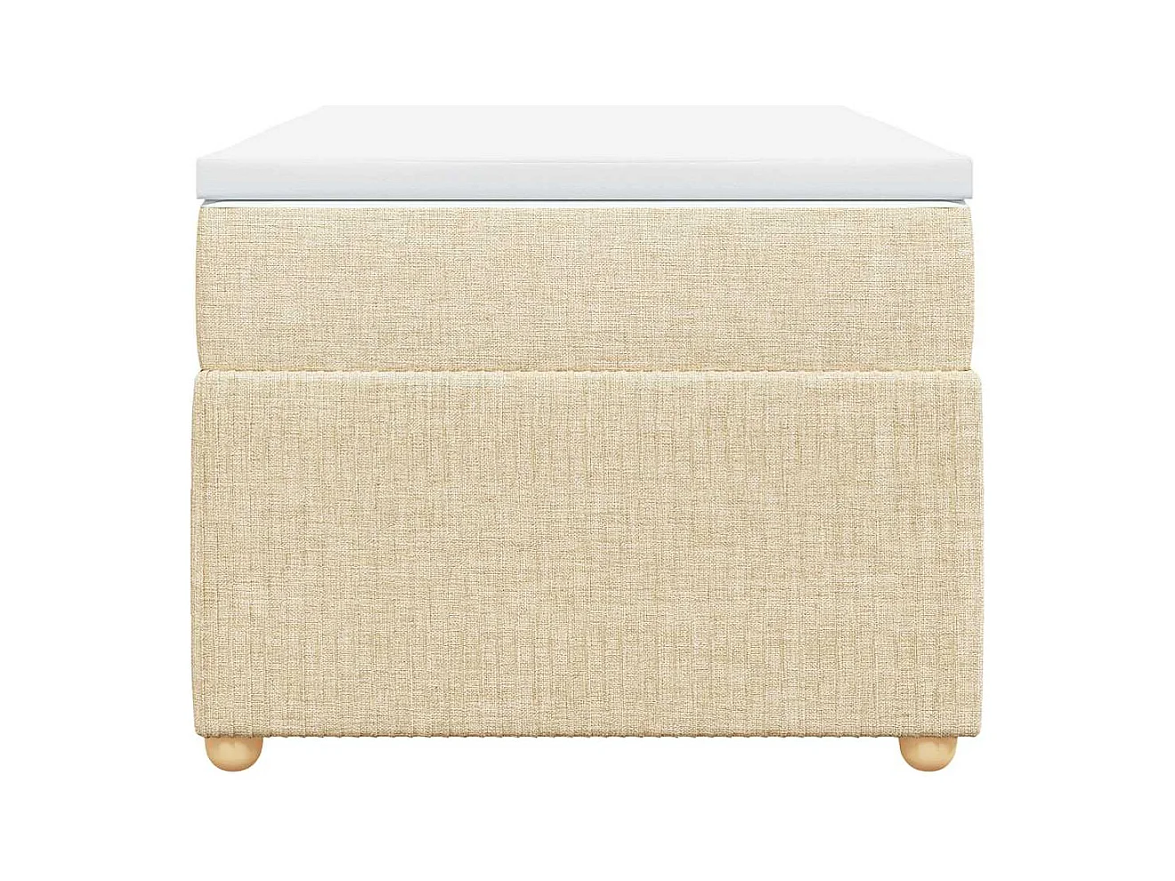 Cama com molas/colchão 80x200 cm tecido cor crème