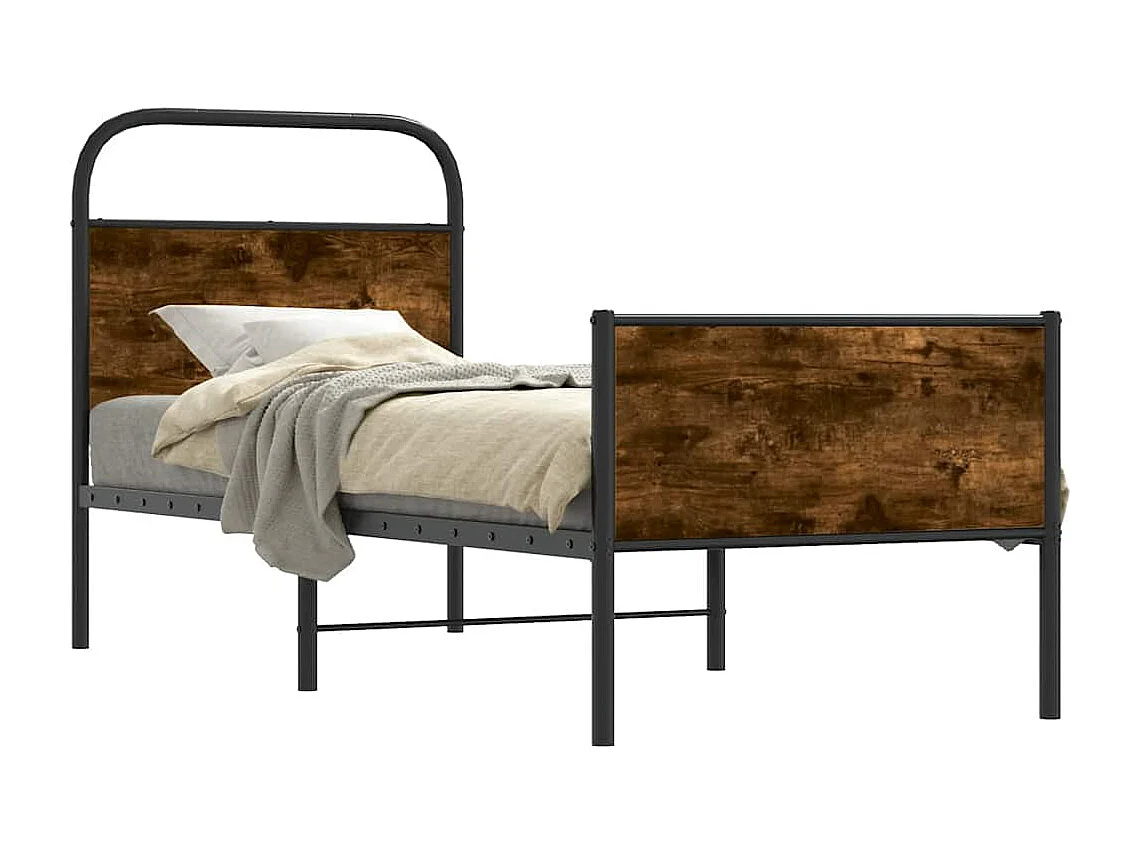 Bedframe zonder matras bewerkt hout sonoma eikenkleur 80x200 cm