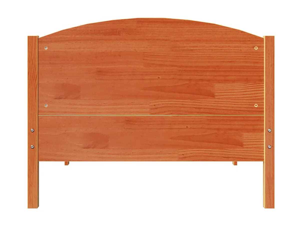 Letto senza Materasso Marrone Cera 75x190 cm in Legno di Pino