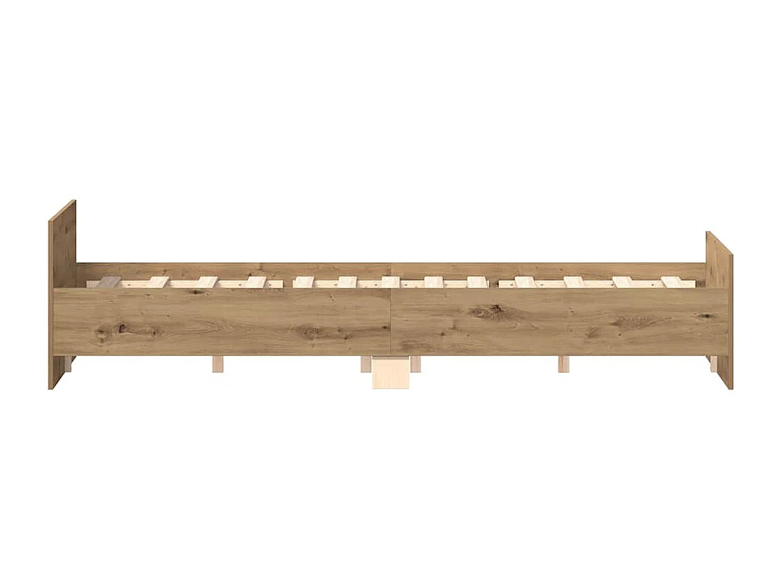 Bettgestell ohne Matratze Artisan-Eiche 135x190cm Holzwerkstoff
