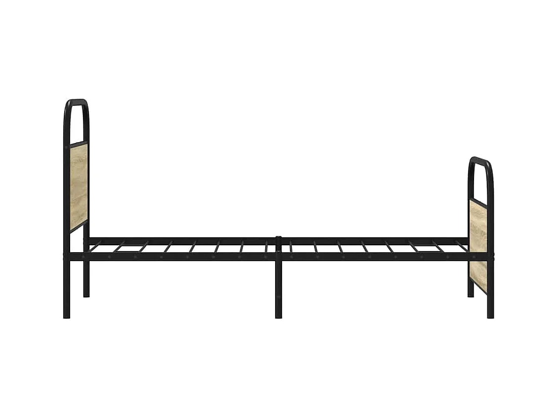 Estructura de cama sin colchón 80x200 cm madera roble Sonoma