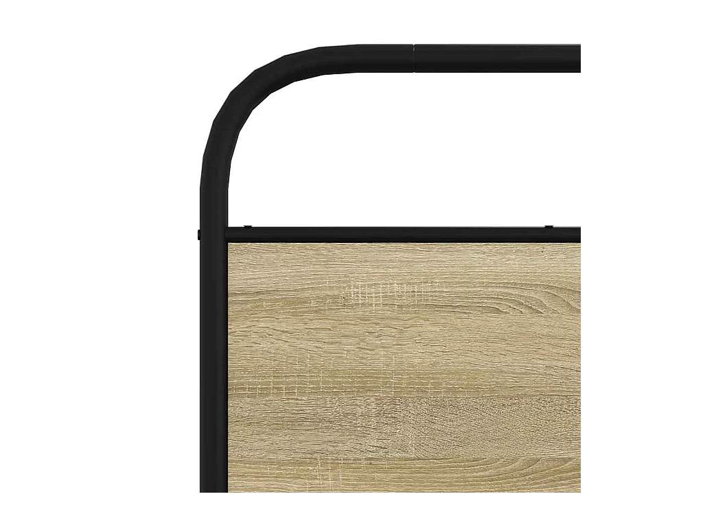 Estructura de cama sin colchón 80x200 cm madera roble Sonoma