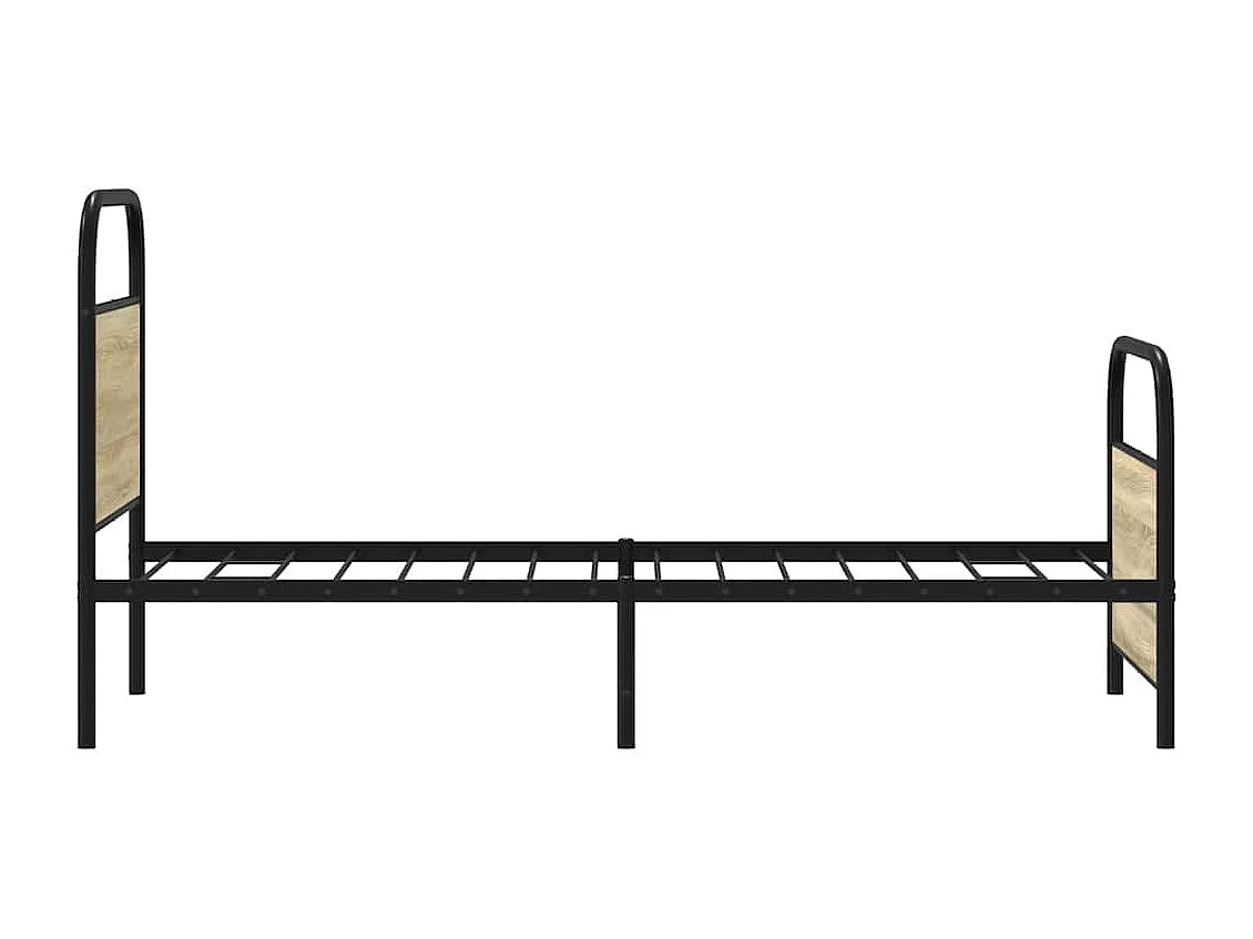 Estructura de cama sin colchón 80x200 cm madera roble Sonoma