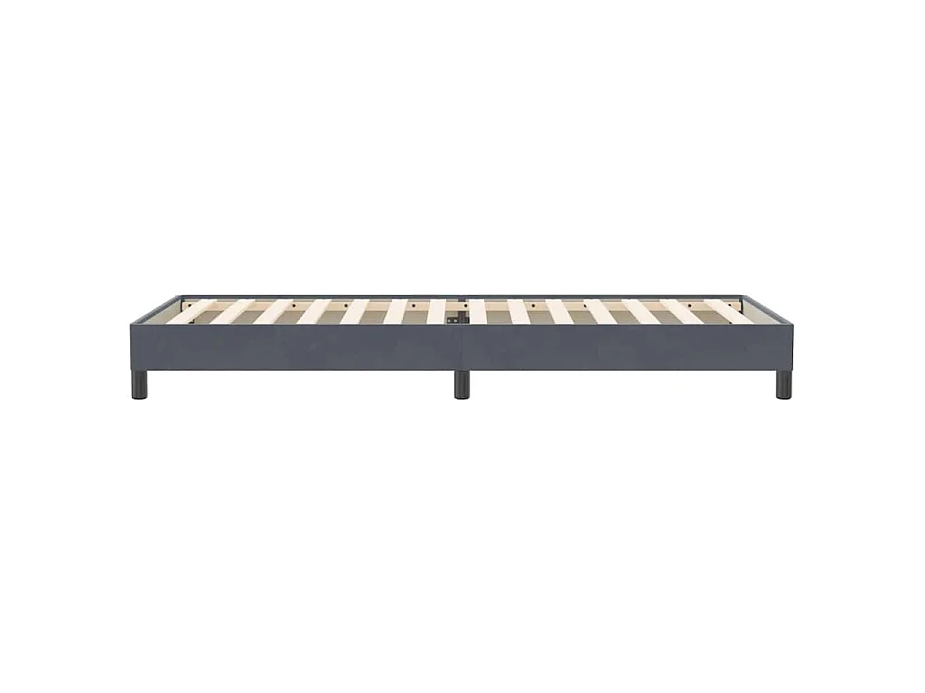 Sommier à lattes de lit sans matelas gris foncé 80x220 cm