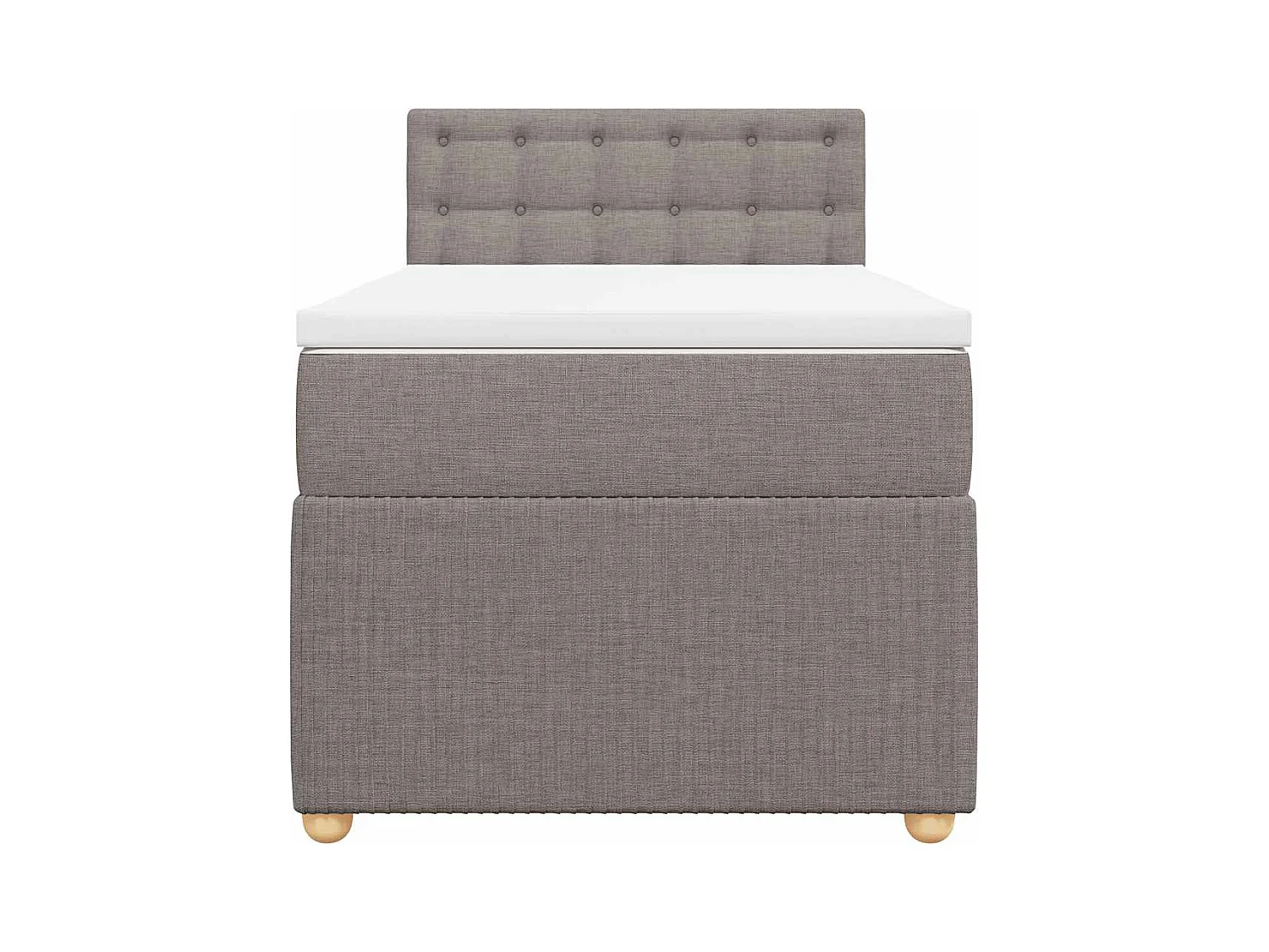 Giroletto a Molle con Materasso Tortora 80x200 cm inTessuto