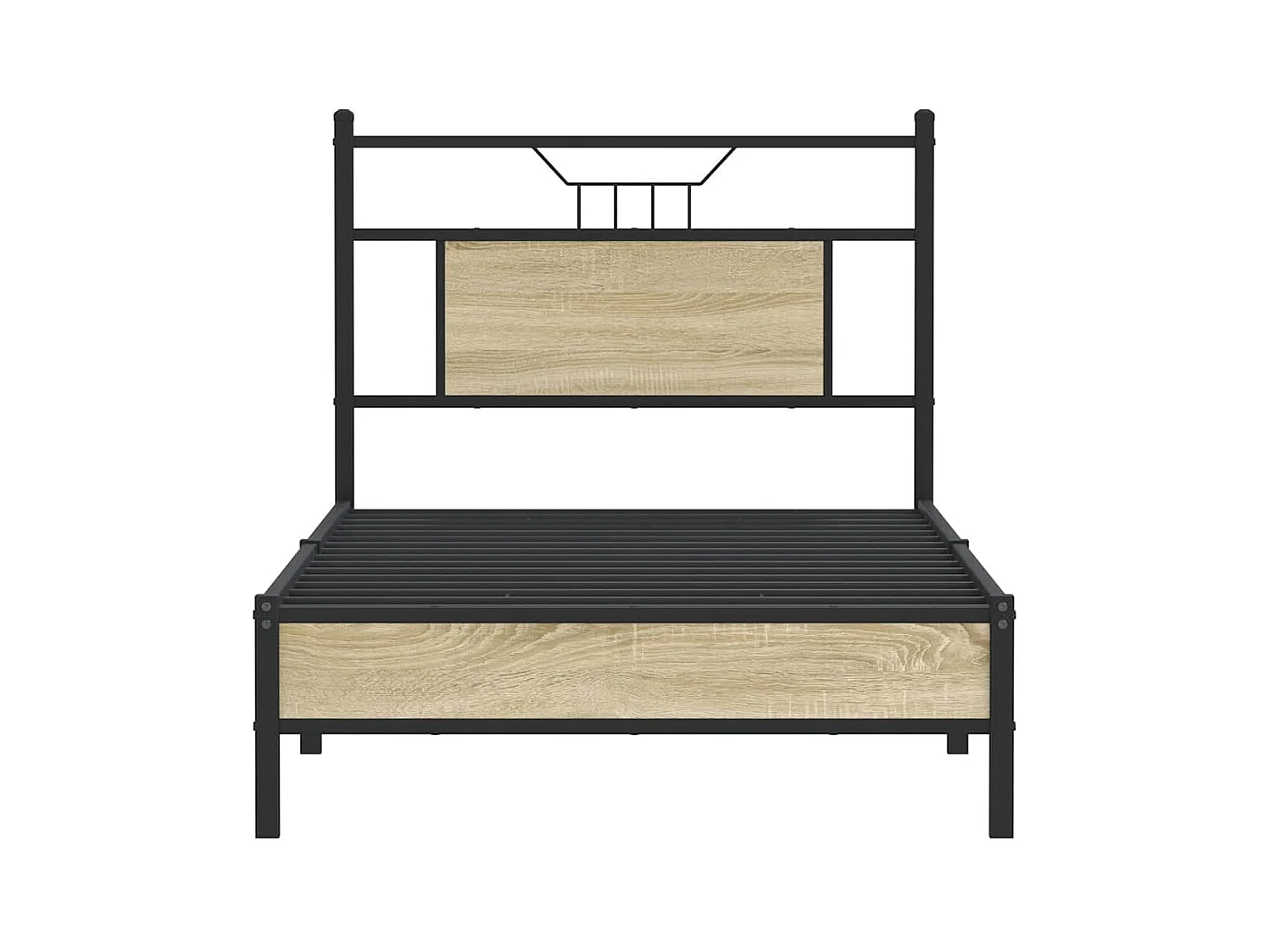 Bettgestell ohne Matratze Sonoma-Eiche 75x190 cm Holzwerkstoff