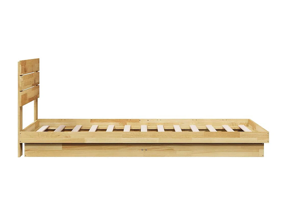 Cadre de lit avec tête de lit sans matelas 80x200 cm