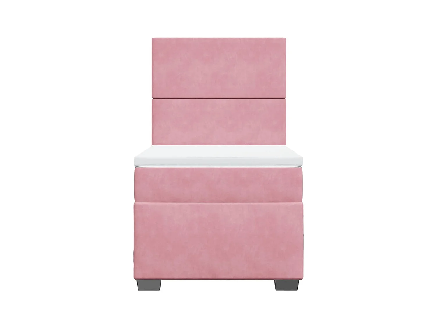 Sommier à lattes de lit et matelas Rose 80x200 cm Velours