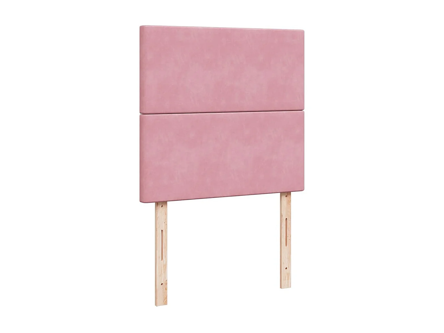 Cama box spring con colchón terciopelo rosa 80x200 cm