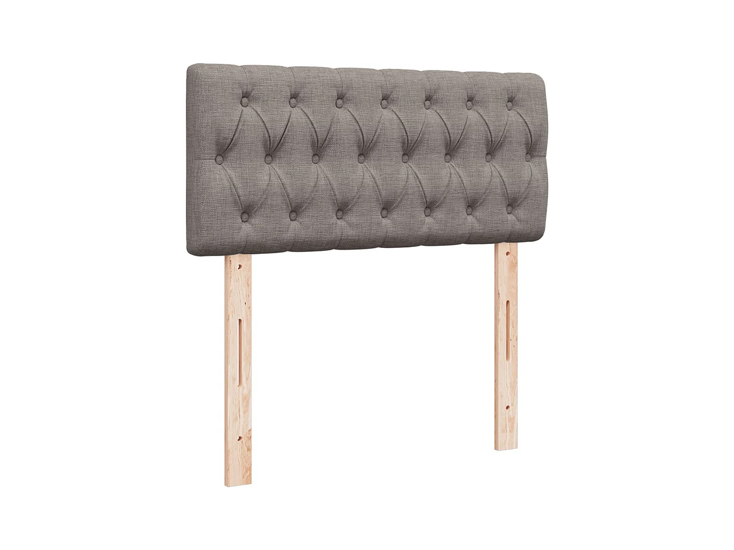 Boxspringbett mit Matratze Taupe 80x200 cm Stoff