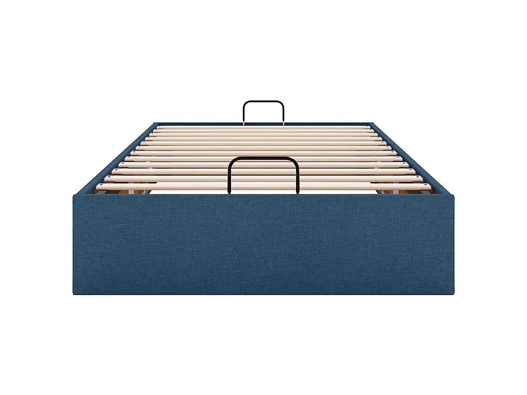 Bedframe zonder matras 80x200 cm stof blauw