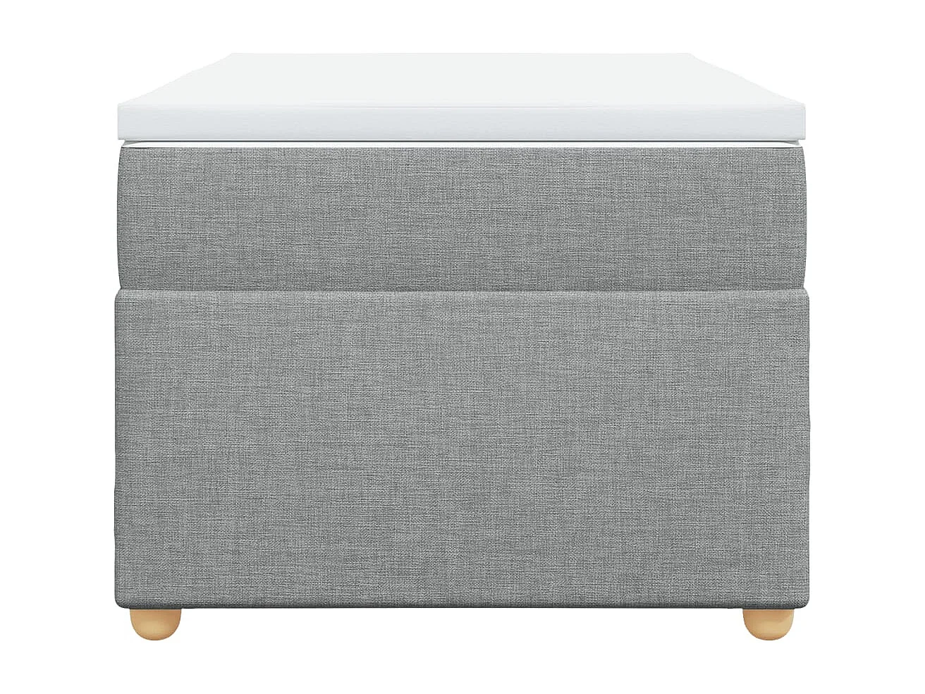 Sommier à lattes de lit avec matelas gris clair 80x200 cm tissu