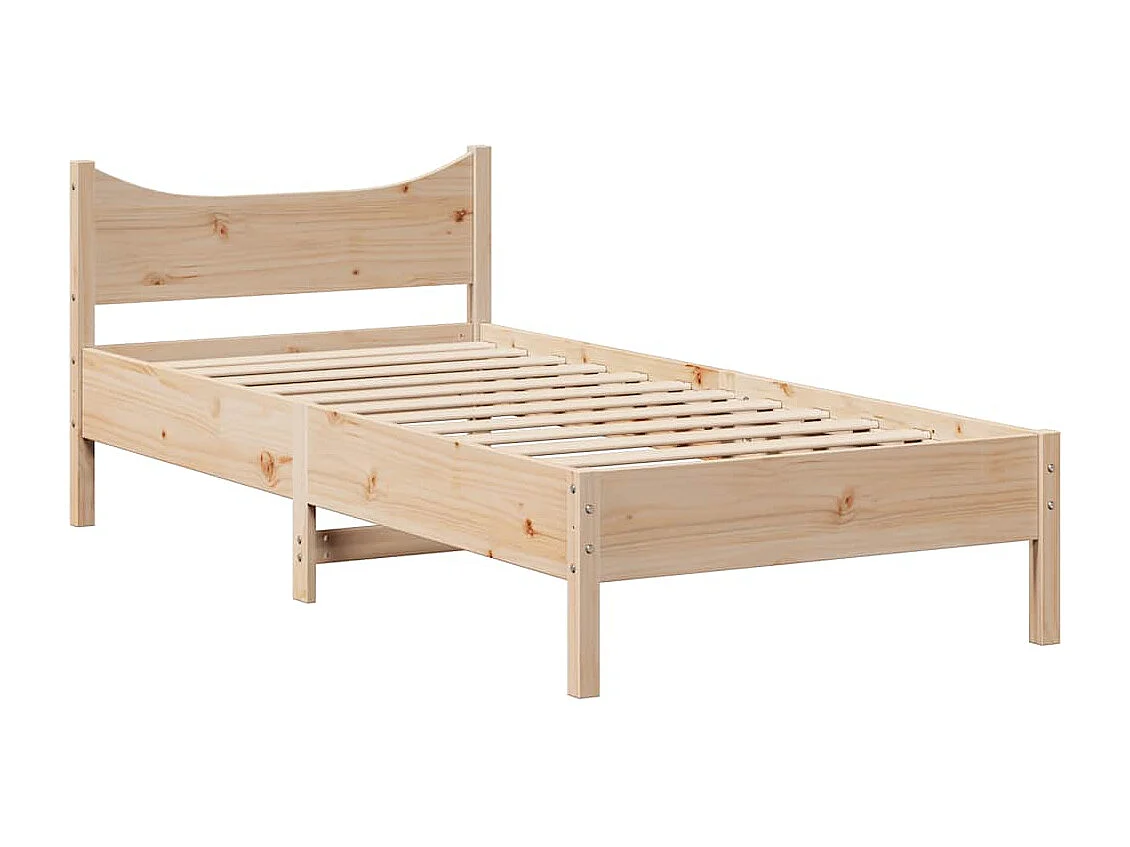 Bedframe met lades massief grenenhout 75x190 cm