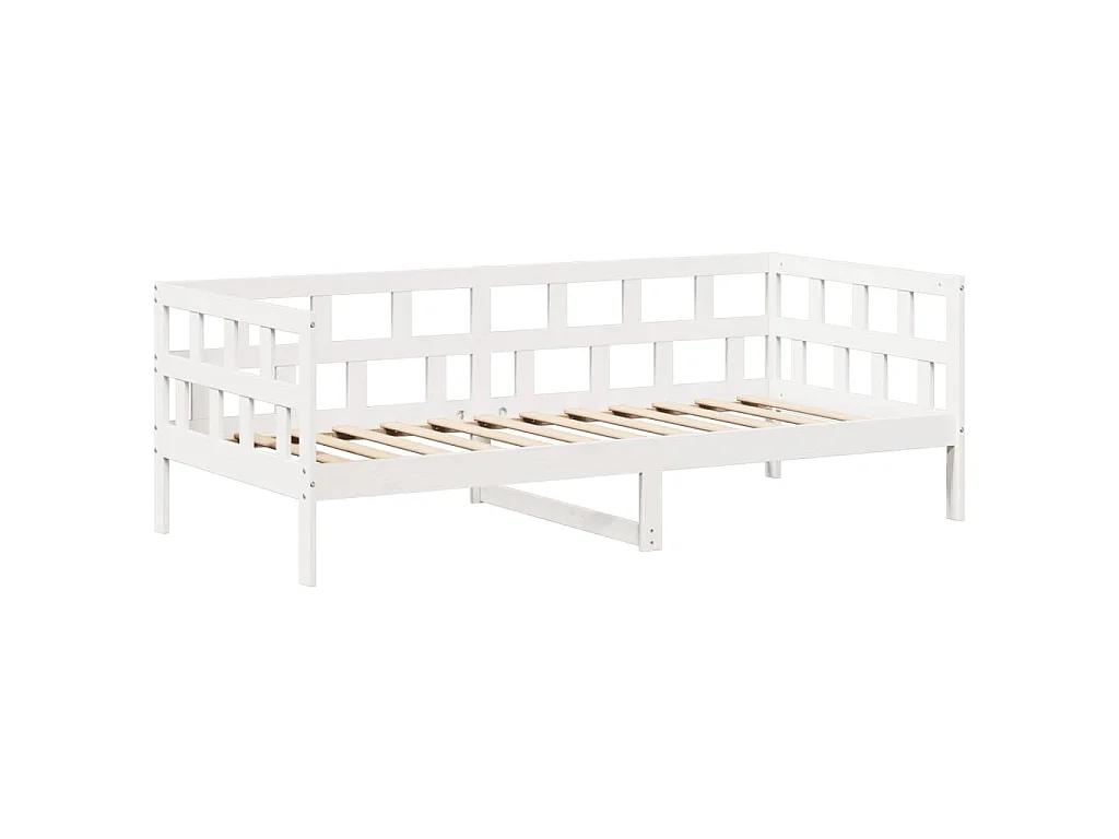 Slaapbank met bedhuis 80x200 cm massief grenenhout wit