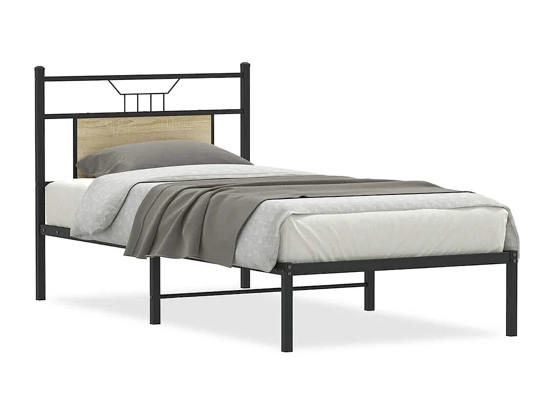 Cadre de lit sans matelas chêne sonoma 80x200 cm
