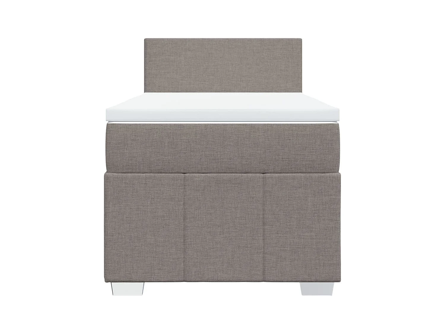 Sommier à lattes de lit avec matelas Taupe 80x200 cm Tissu