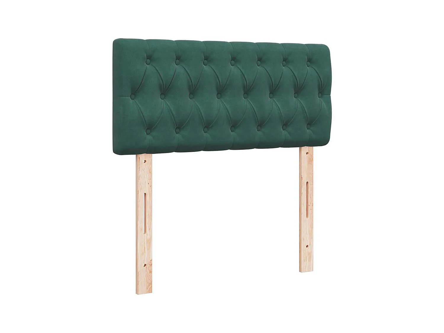 Boxspringbett mit Matratze Dunkelgrün 80x200 cm Samt