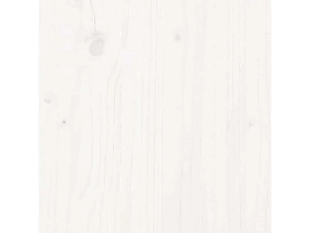Massivholzbett ohne Matratze Weiß 75x190 cm Kiefernholz