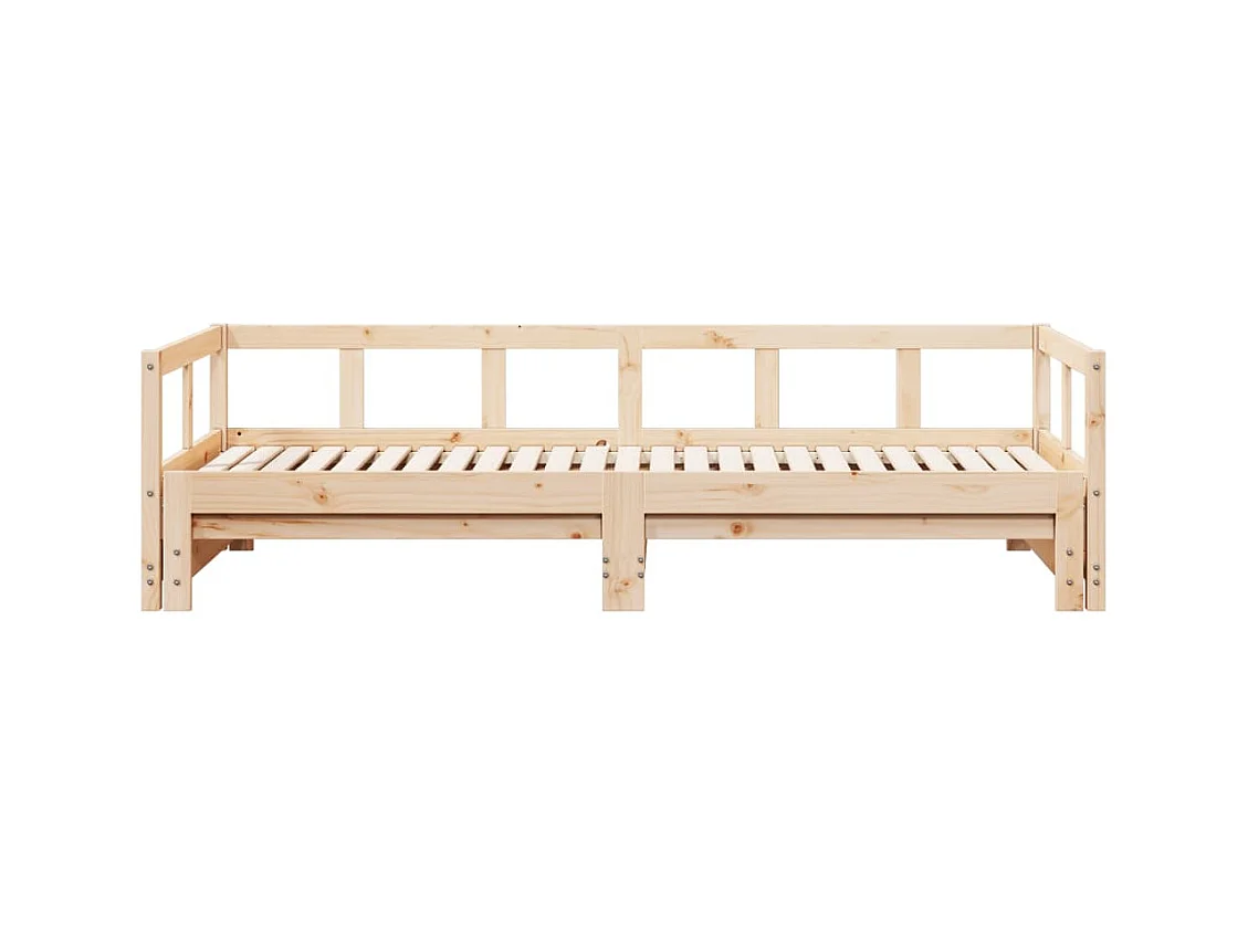 Lit de jour sans matelas 80x200 cm bois de pin massif