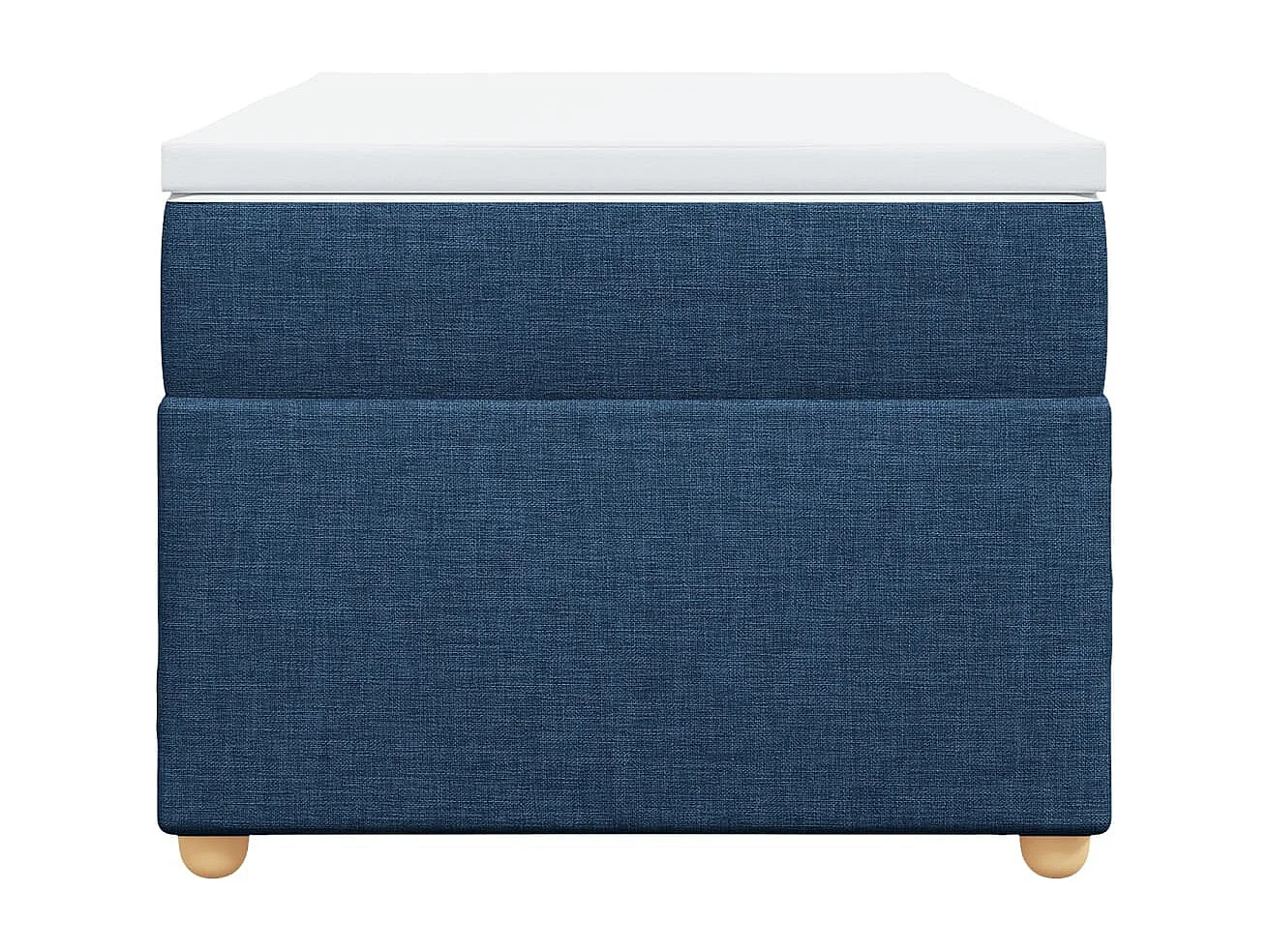 Sommier à lattes de lit avec matelas Bleu 80x200 cm Tissu