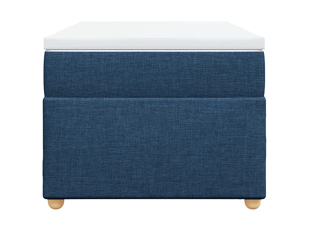 Boxspring met matras stof blauw 80x200 cm