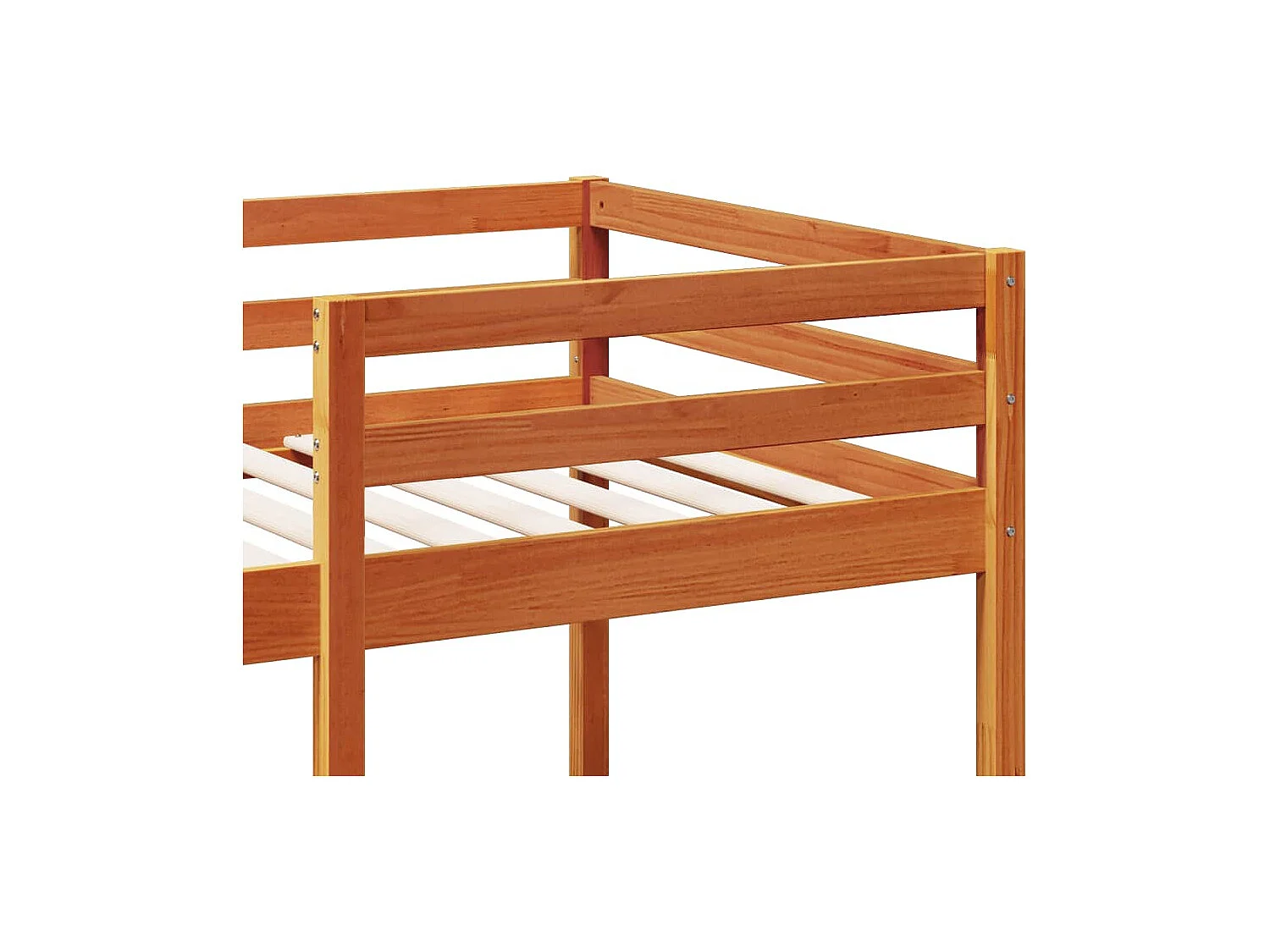 Cadre de lit superposé sans matelas 75x190cm bois de pin massif