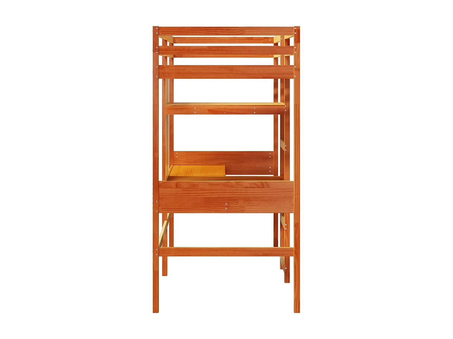 Cadre de lit superposé sans matelas 75x190cm bois de pin massif