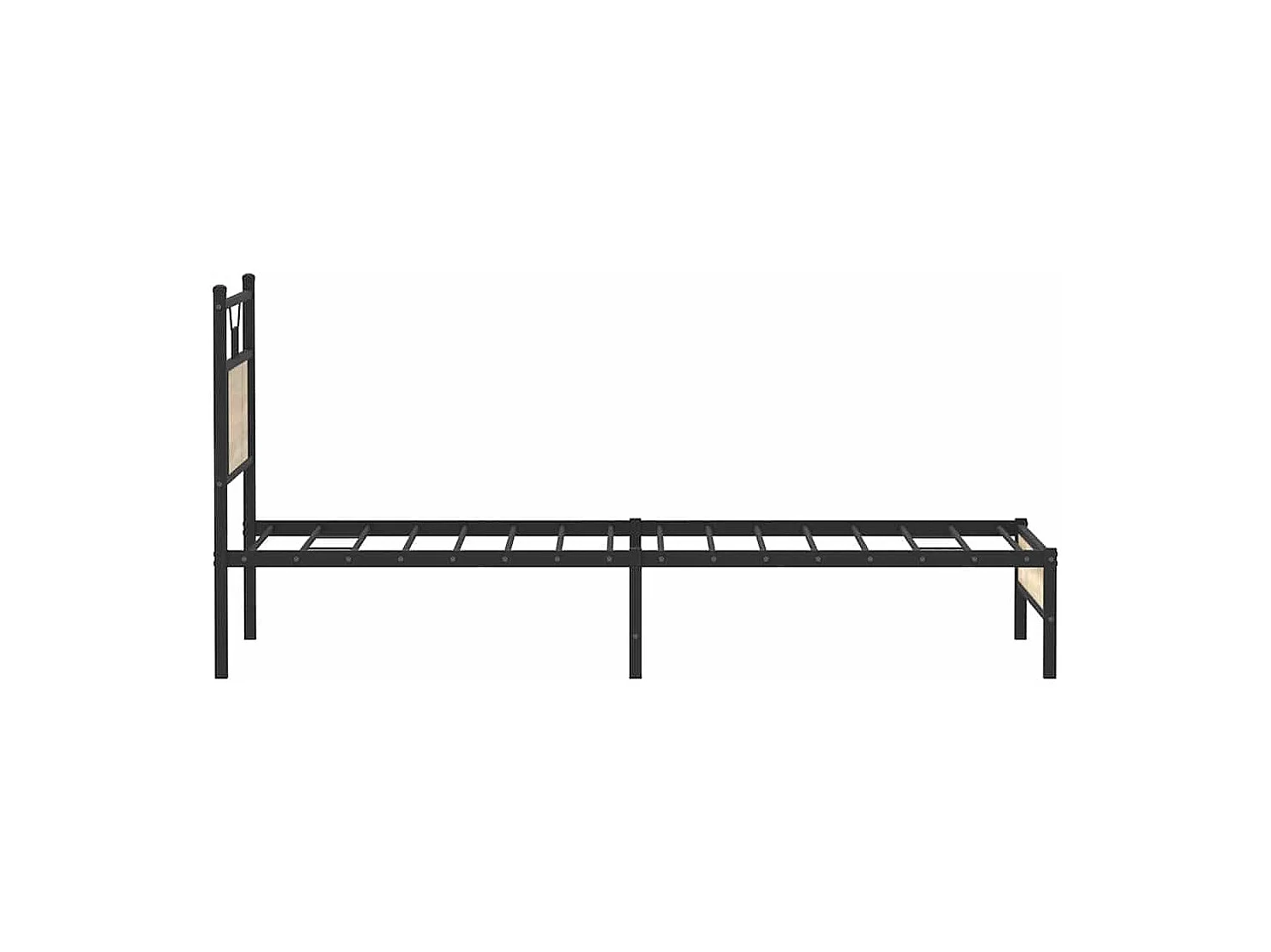 Bettgestell ohne Matratze Sonoma-Eiche 80x200 cm Holzwerkstoff