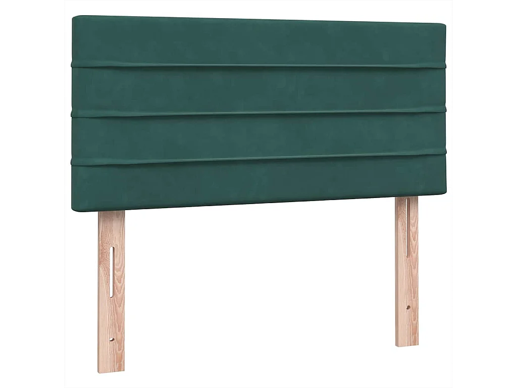 Boxspring met matras fluweel donkergroen 80x220 cm