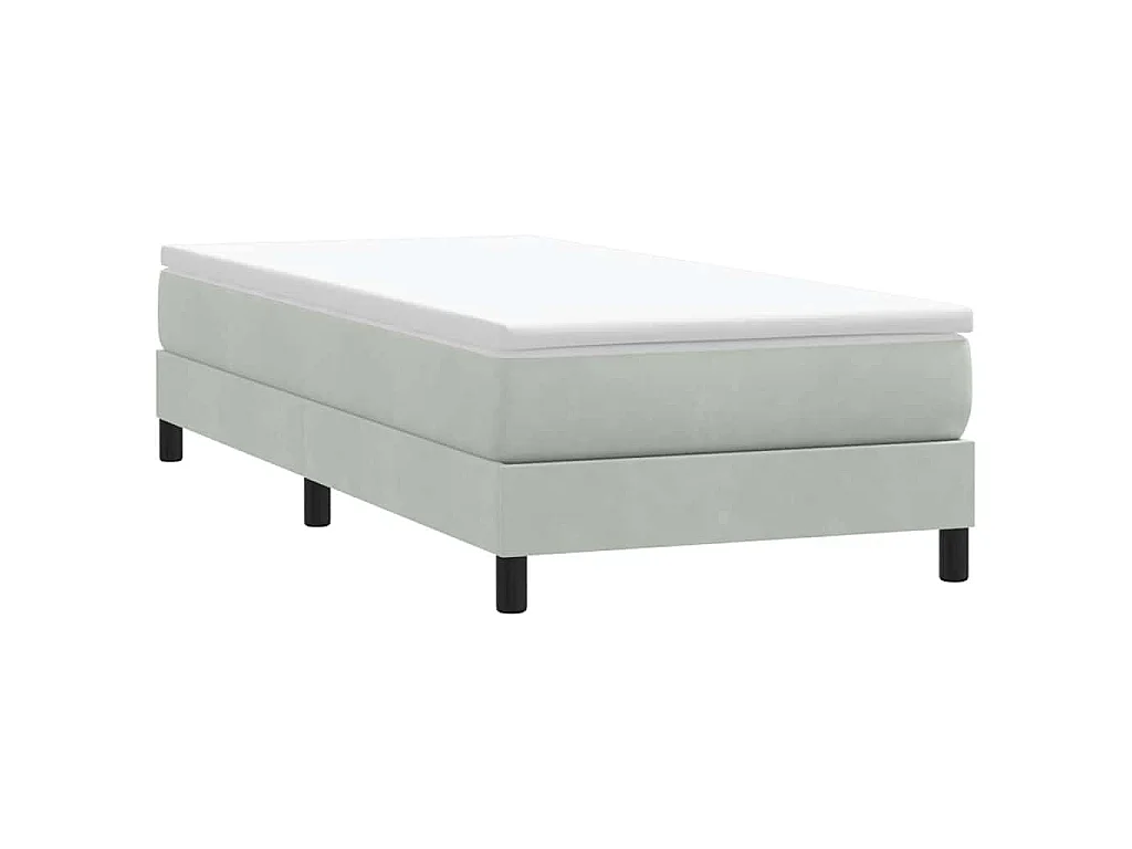 Sommier à lattes de lit sans matelas 80x210 cm velours