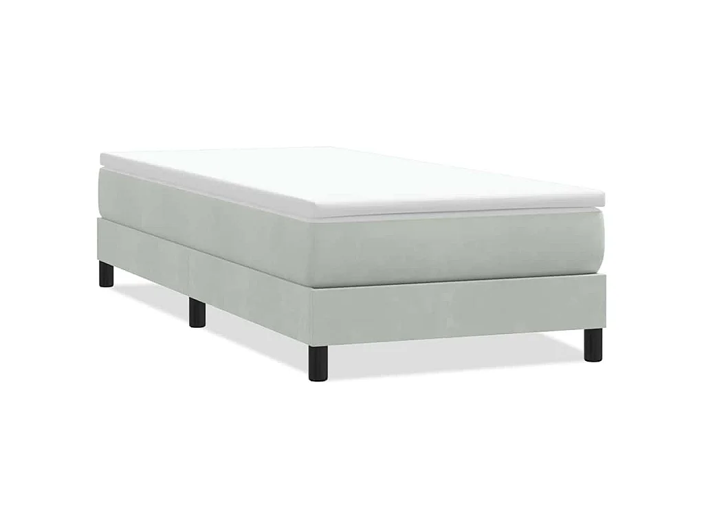 Sommier à lattes de lit sans matelas 80x210 cm velours