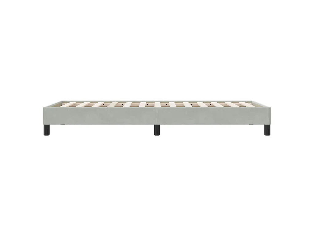 Sommier à lattes de lit sans matelas 80x210 cm velours