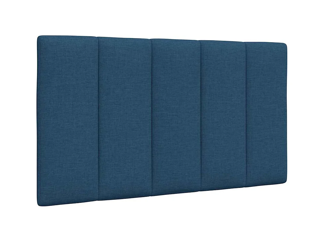 Bett mit Matratze "Hanko" Blau 80x200 cm Stoff
