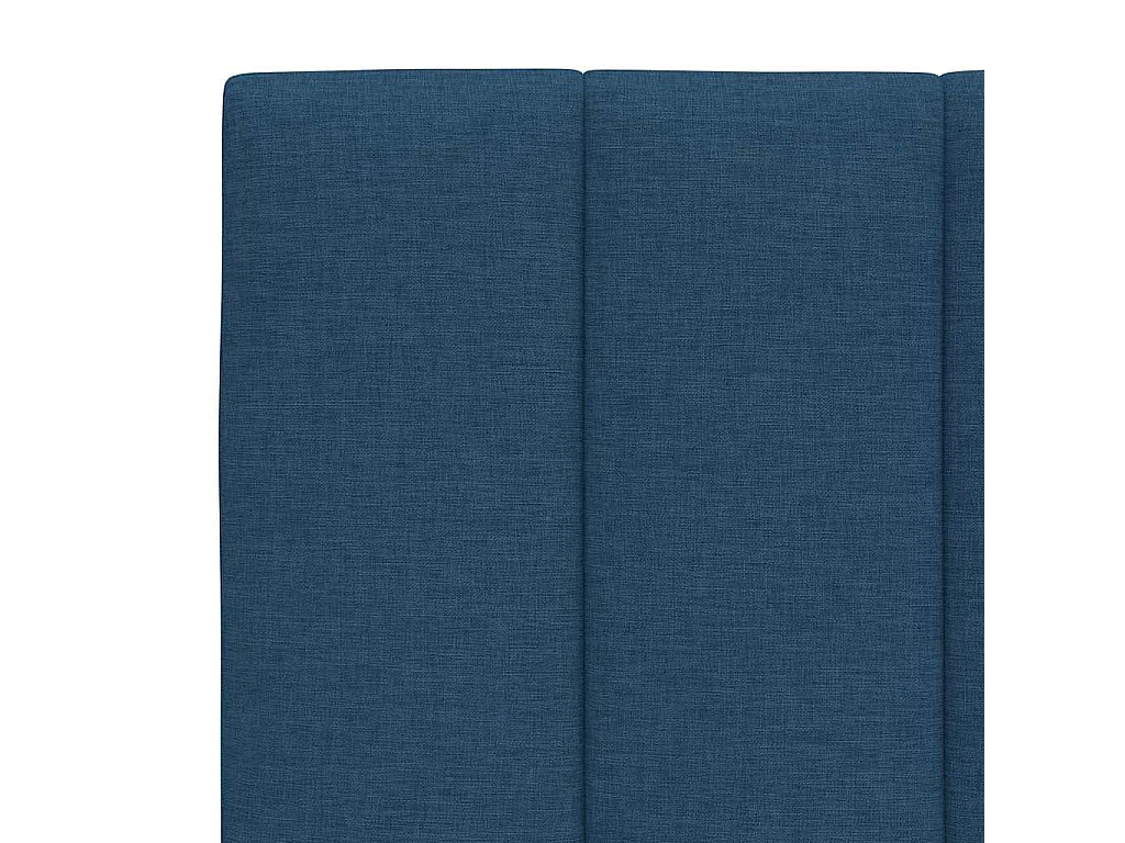 Lit avec matelas Hanko bleu 80x200 cm tissu