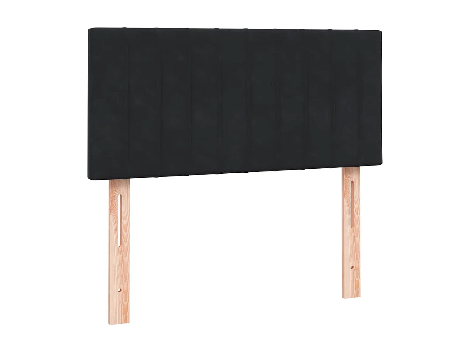 Cama box spring c/ colchão e LED 80x220 cm veludo preto