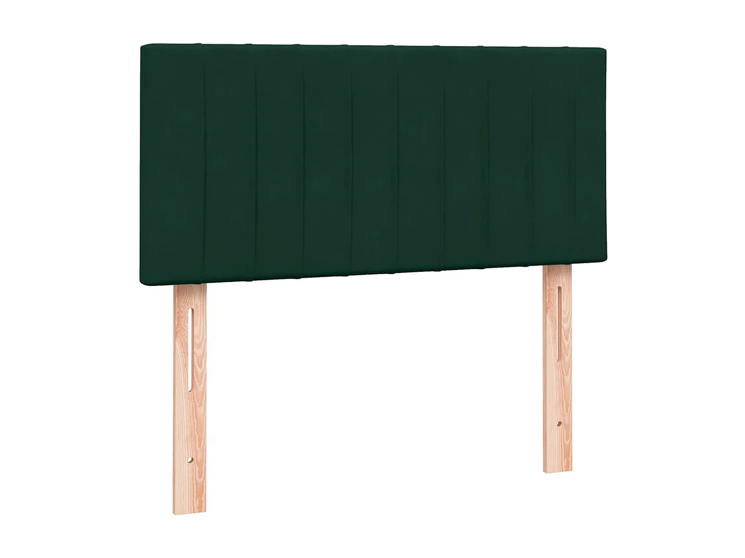 Letto a Molle con Materasso e LED Verde Scuro 80x220 cm Velluto