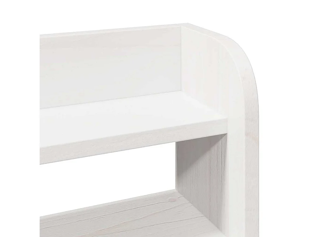 Cadre de lit avec tête de lit sans matelas blanc 75x190 cm