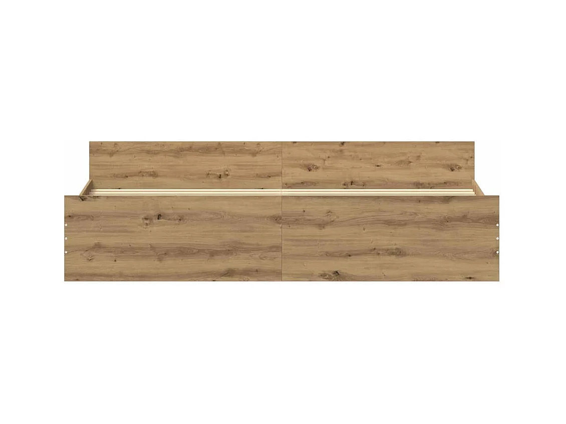 Struttura del letto rovere artigianale 200 x 200 cm